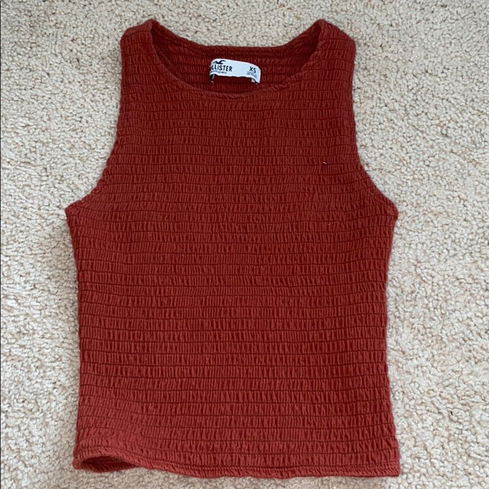 hollister smocked tank